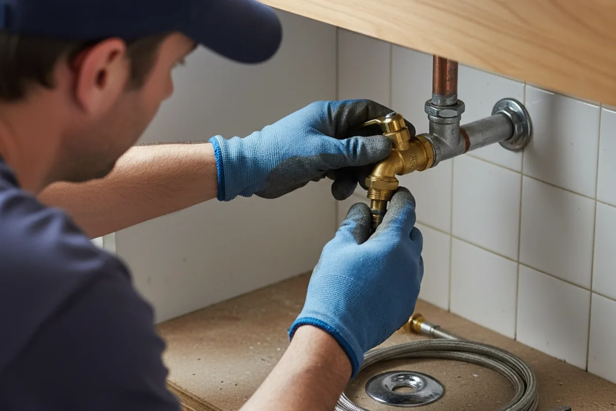 Shutoff valve and fitting work during Faucet and Fixture Repair in Bonifay